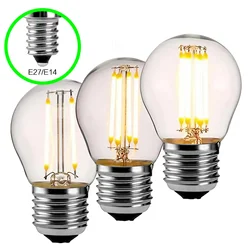 STONEGO E27 E14 Retro LED Filament Bulb 220v Vintage Candle Glass Bulb 2W/4W/6W