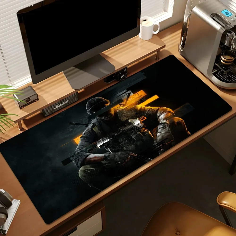 COD Call Of Duty Black Ops 6 Ghost pour PC grands tapis de souris bureau tapis de souris de jeu bords cousus Base en caoutchouc antidérapante étendue