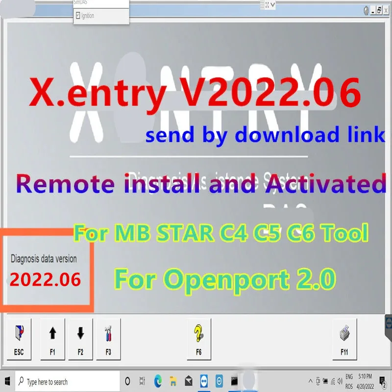 

Latest version Xentry v2023.3 for Ben.z Diagnostic Software Remote Install Activated for MB Star C4 C5 C6 Tool for Openport 2.0