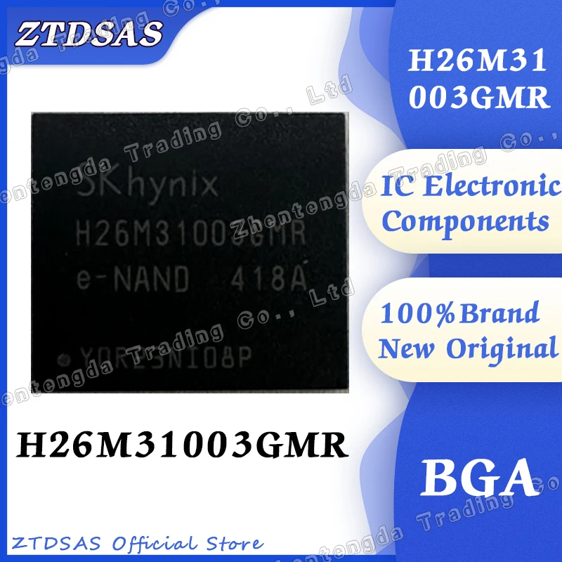 New H26M31003GMR H26M31003 H26M31003GM Font library EMMC memory chip Brand new original BGA package