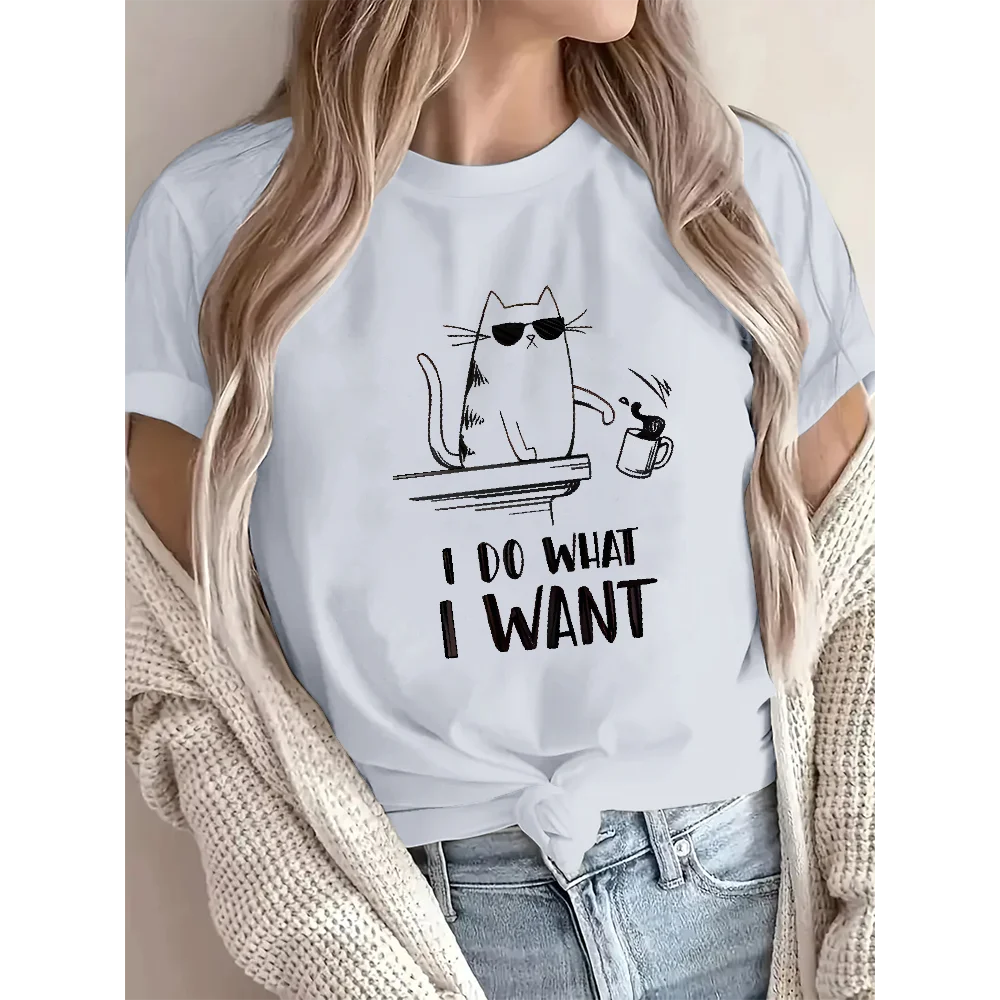 

I do What I Want Cool Cat Meme Tshirt Unisex Tees Casual O-Neck Short Sleeve T-shirts Cotton Oversized T-shirt Streetwear Tops