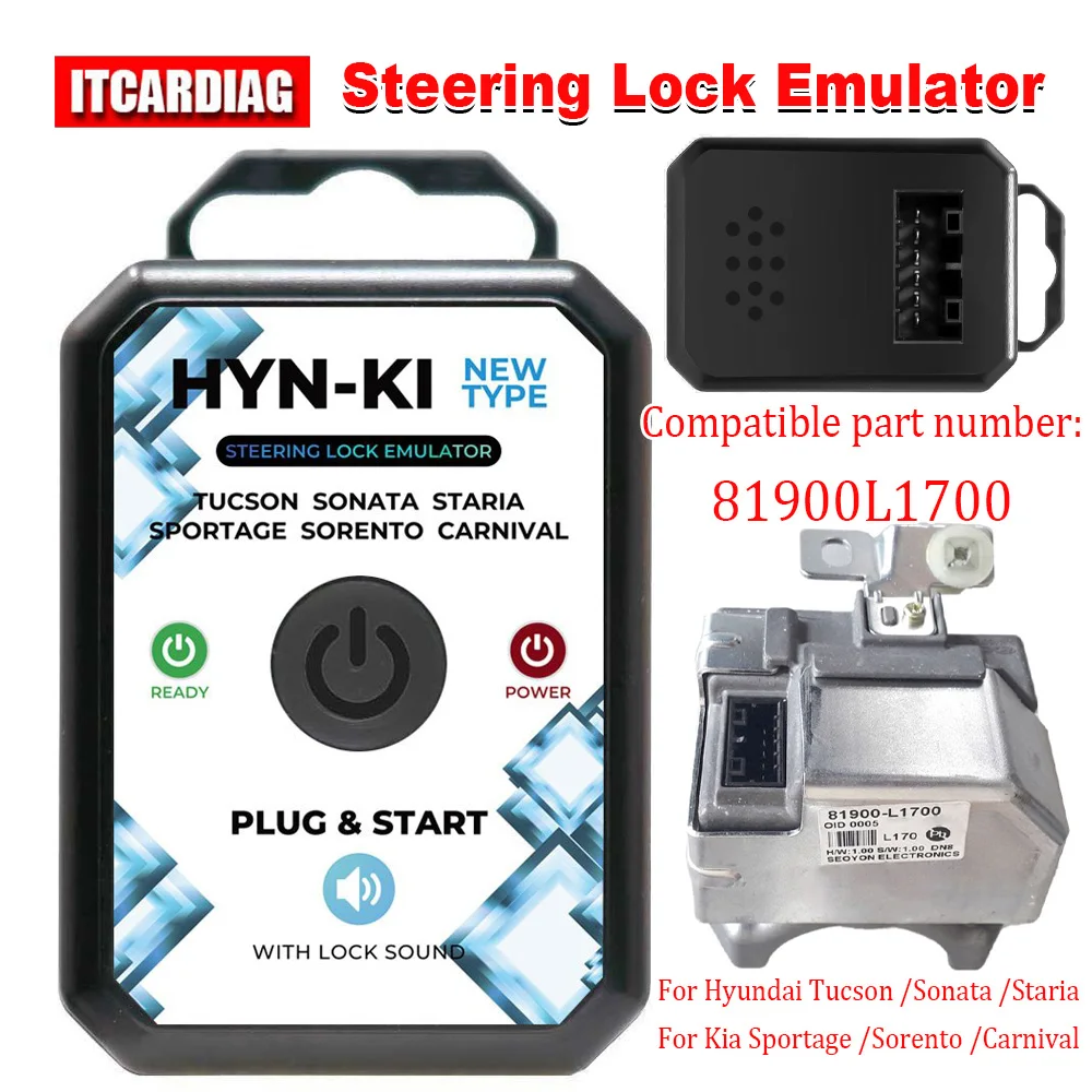 Steering Lock Emulator For Hyundai Tucson / Sonata/ Staria For Kia Sportage/Sorento/ Carnival Compatible Part Number 81900L1700