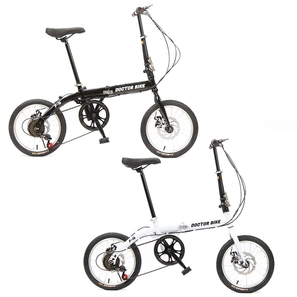 Dr. Bike Mini Bello Bike 16 inch 6-tit Steel Frame Folding Bike F-16