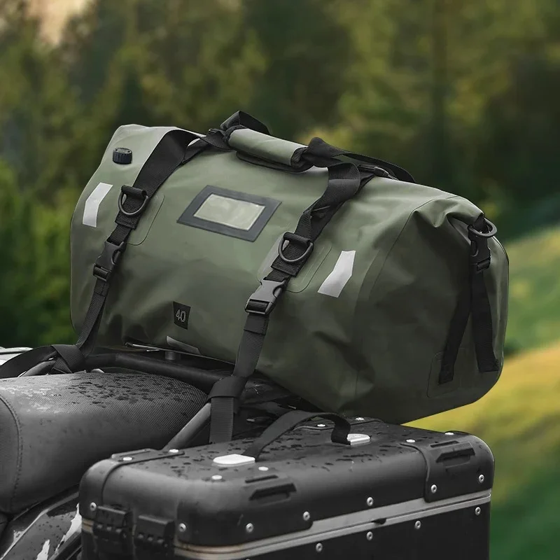 Sac arrière de moto étanche, multifonctionnel et Durable, sac de siège arrière de moto de grande capacité 40L/66L, nouvelle collection 2024