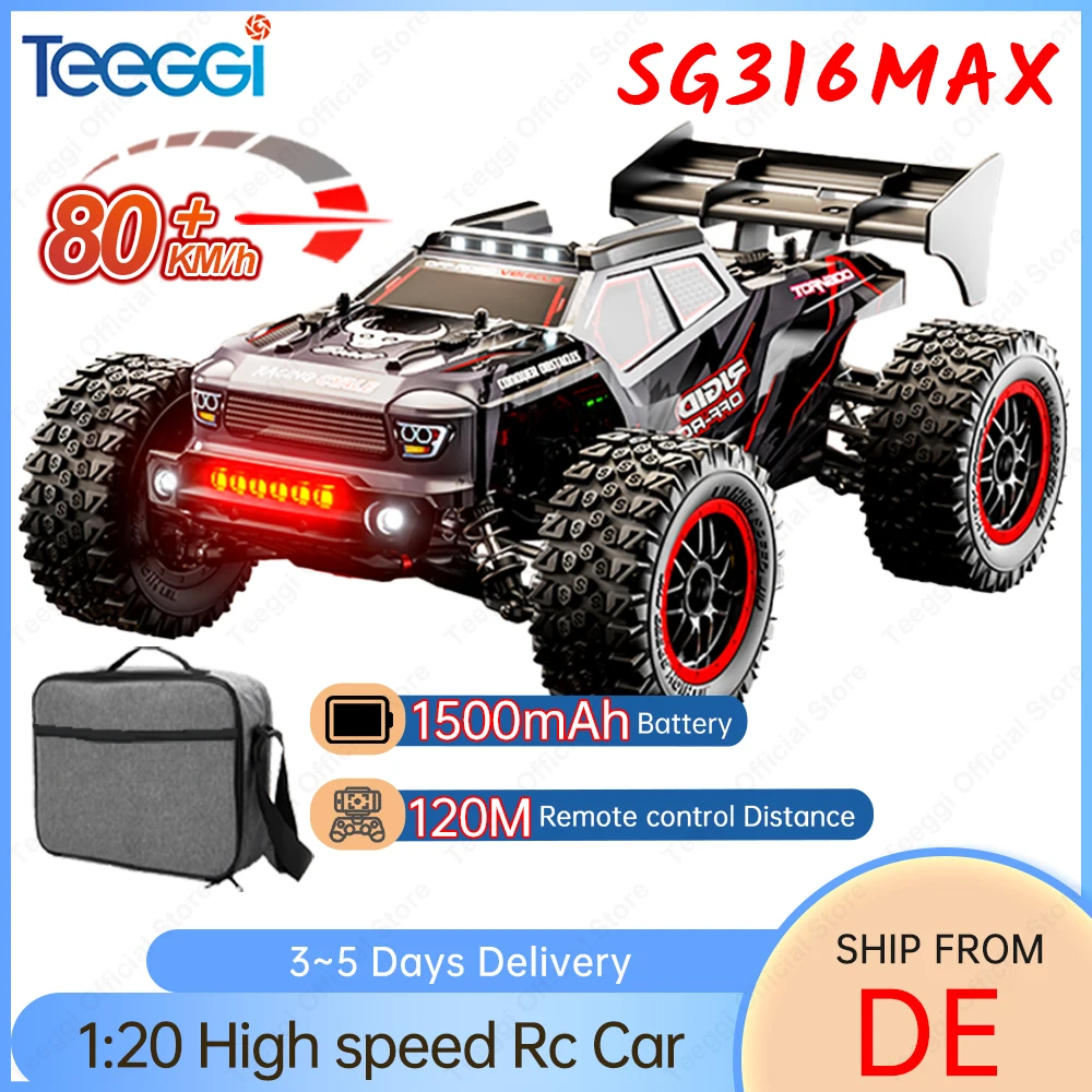 ZLL SG316 MAX 80KM/H 1:16 Hochgeschwindigkeits-RC-Auto 4WD Ferngesteuertes Offroad-Drift-Professionelles Rennauto für Kinder, vergleichbar mit SG116 MAX