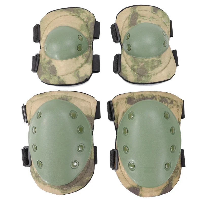 AliExpress NONE Adult Camo Tactical KneePad Elbow Pads CS Training Cycling Protector Army Airsoft Outdoor Sports Protective Kneepad Safety Gear