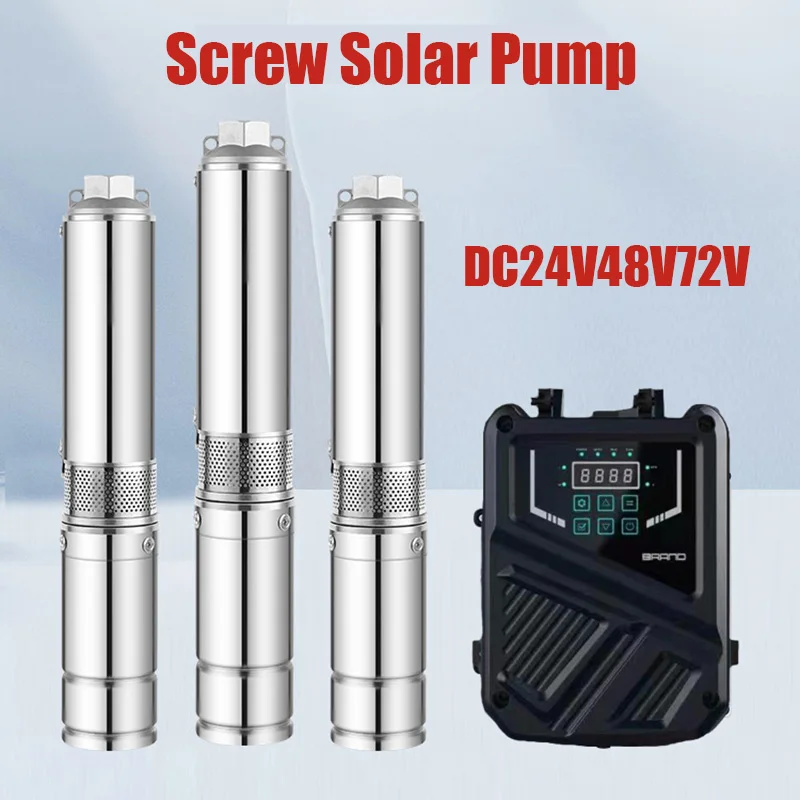 

DC 24V 48V 72V 110V 200W 1100W Solar Water Pump High Voltage High Lift Solar Deep Well Pump Agricultural Irrigation Solar Pump