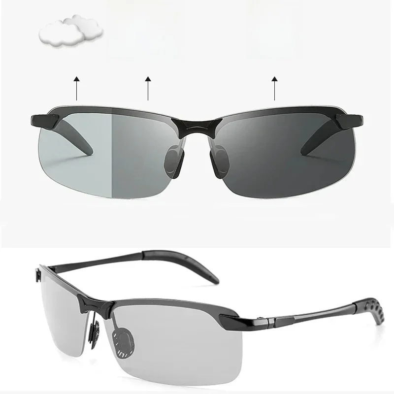 AliExpress juncture Photochromic Sunglasses Man Polarized Glasses Male Change Color Polaroid Sun Glasses for Men Sports Driving UV400 Gafas de sol