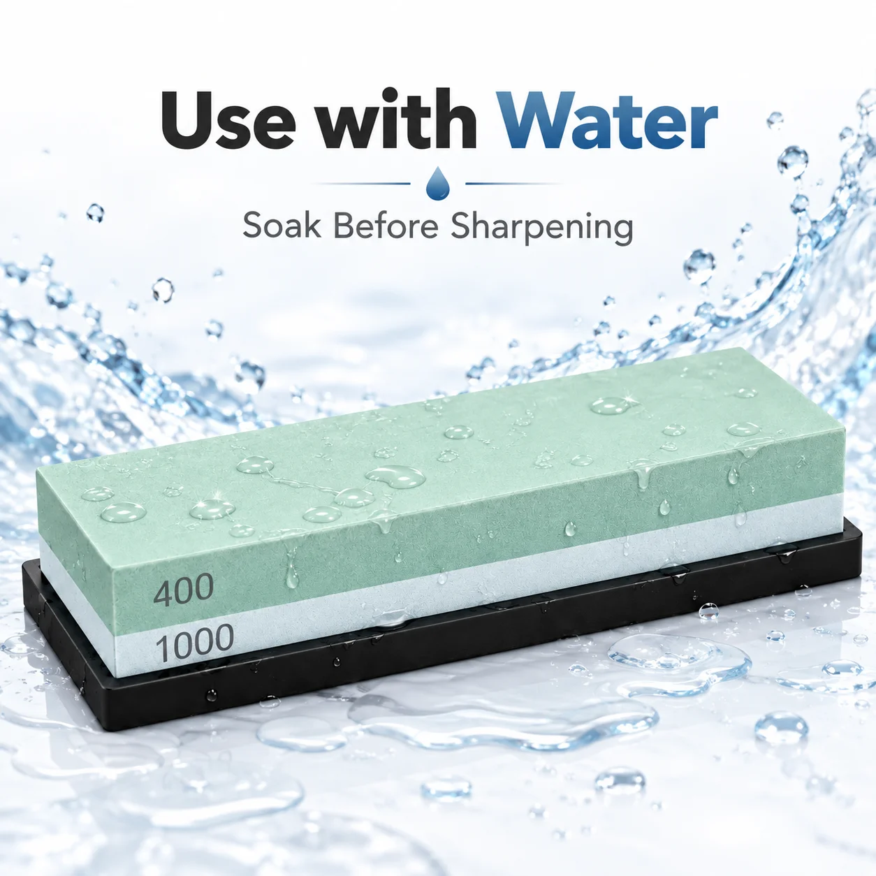 Double Sided Whetstone 400/100 - Sharpening Stone Whetstone ulasan dan harga