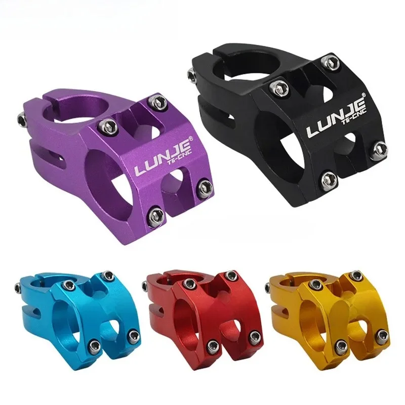 LUNJE MTB Vorbau 31,8 x 45 mm hochfester kurzer Lenkervorbau Aluminiumlegierung Fahrradbrücke Racing Downhill Rennrad Vorbau