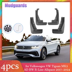 Mudflaps for Volkswagen VW Tiguan MK2 AD BW R-Line Allspace 2017~2024 Car Mud Flaps Splash Guards Mudguards Fender Accessories