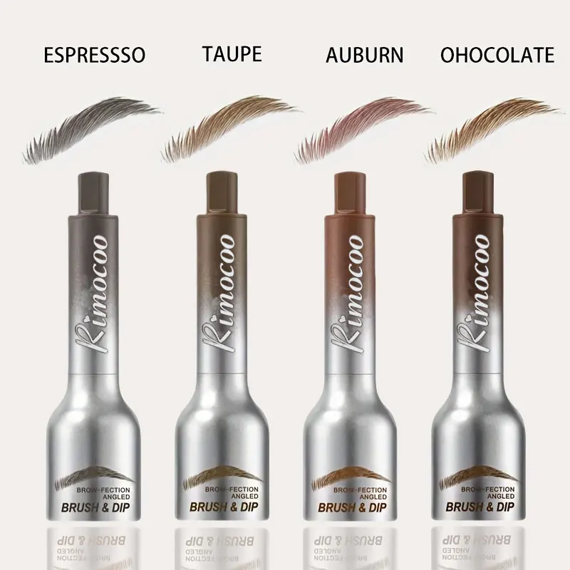 ブラシ付き防水長持ちアイブロウティントクリーム、正確で自然な眉を実現する汚れ防止リキッドアイブロウペンシル