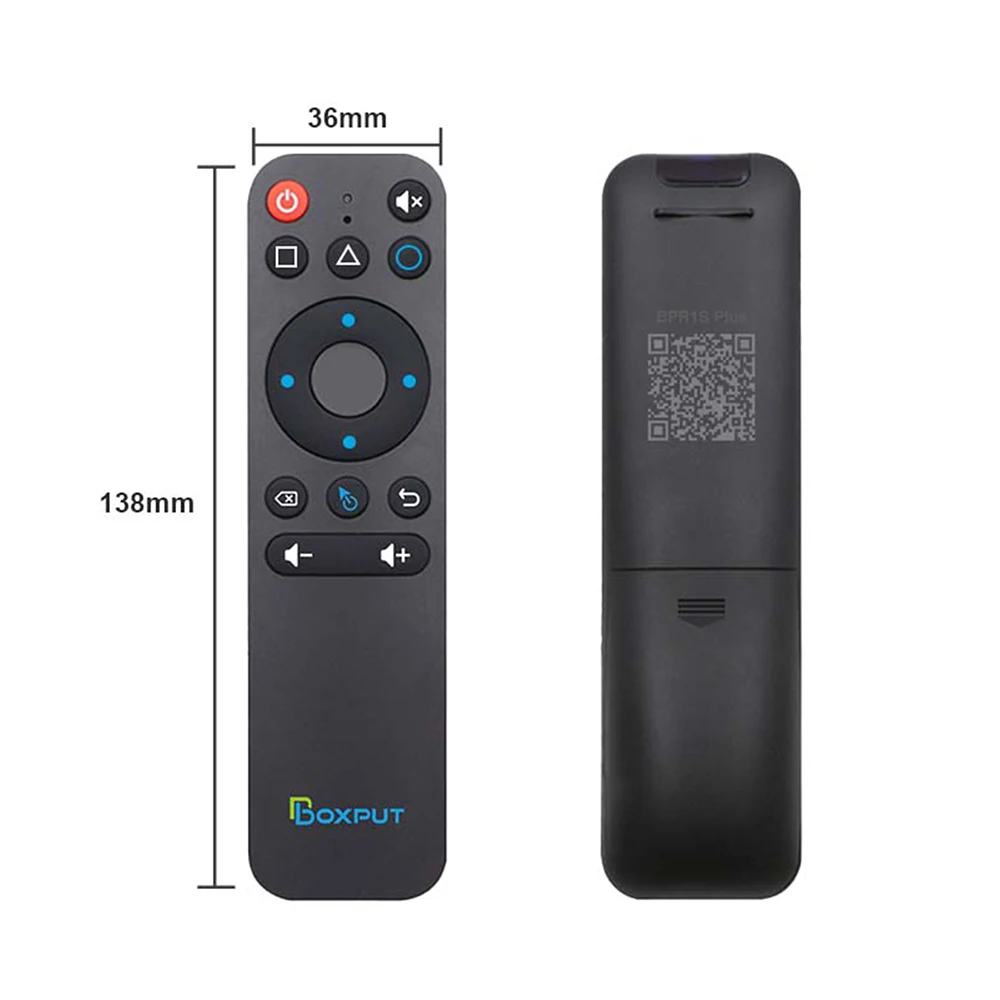 BPR1S Plus BLE 5.0 Air Mouse Telecomando vocale Telecomando wireless da 2,4 GHz con giroscopio per Android TV Box / PC