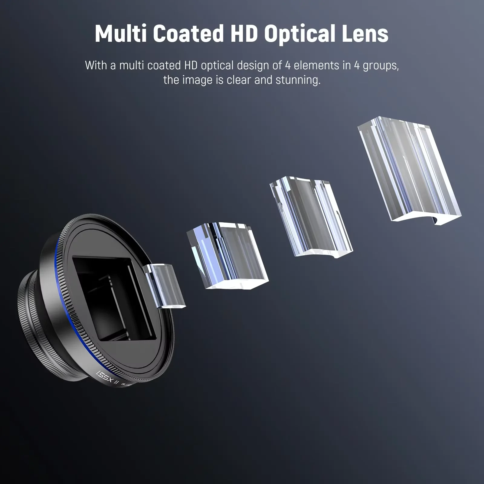 الأصلي NEEWER LS-43 PRO 1.55x الأزرق مضيئة عدسة غير متبلورة مع 17 مللي متر موضوع الهاتف المحمول عدسة تكبير عدسة لصانع الأفلام صانع الفيديو #5