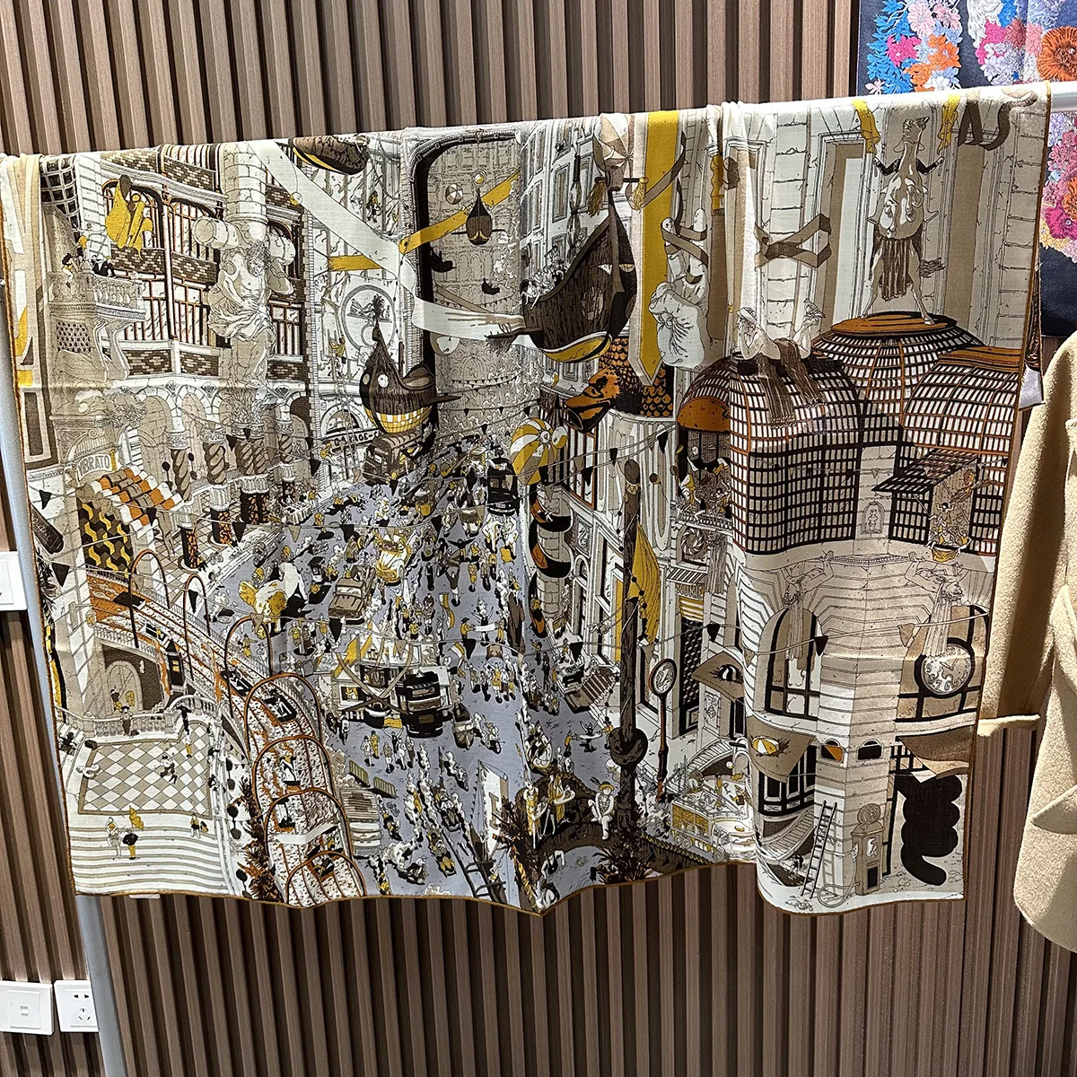 

Luxury Silk Wool Scarf Women Large Bandanas Rolled Scarves Christmas Gift Luxury écharpe Cachemire 135CM Lady Accessories