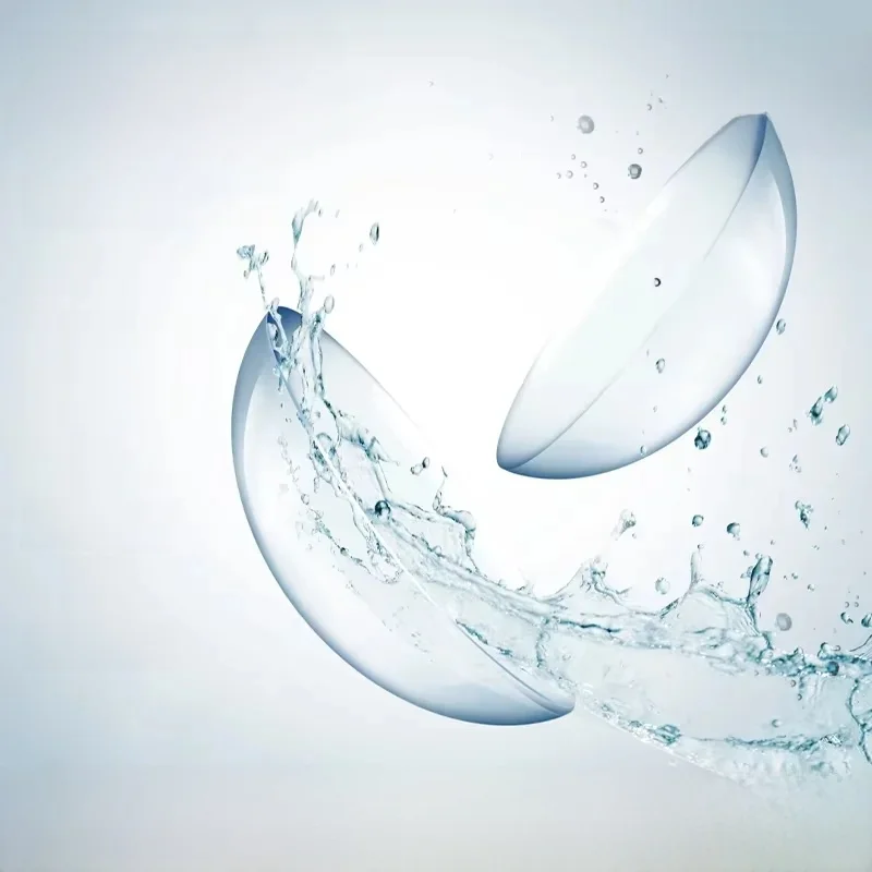 OVOLOOK-2pcs/paire de lentilles de Prescription lentilles de Contact avec dioptrie pour la Correction des yeux avec degré avec conteneurs de lentilles gratuits 14MM