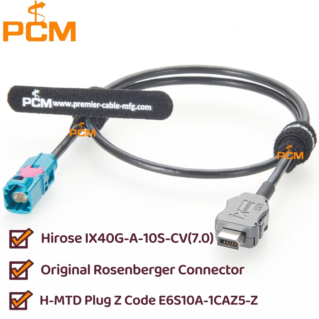 

Промышленный разъем H-MTD to ix, штекер, автомобильный кабель Ethernet Hirose IX40G-A-10S-CV (7.0) Rosenberger E6K10A-1CAZ5-Z
