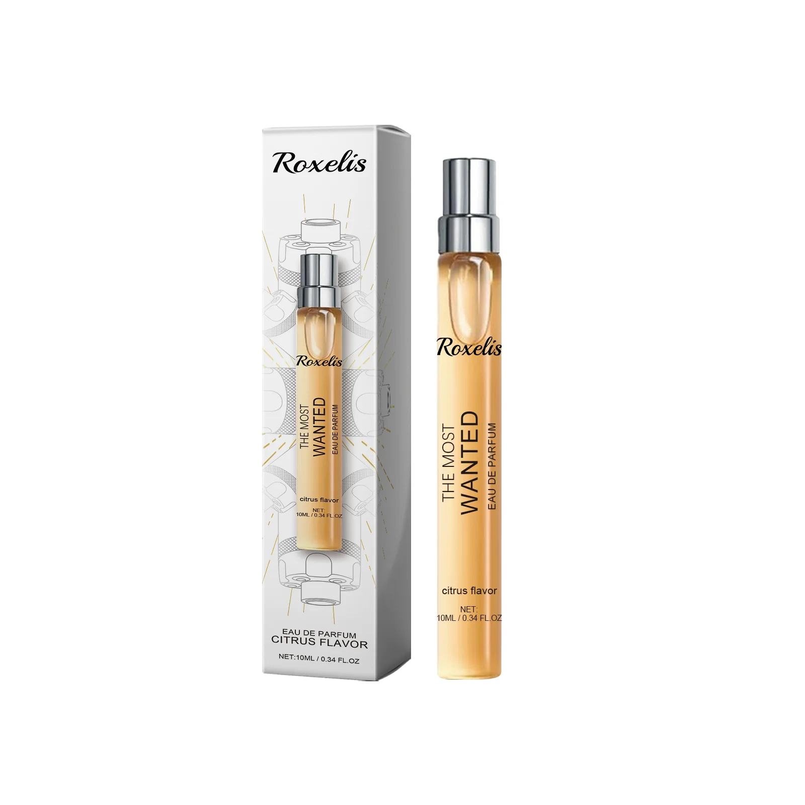 Roxelis 10ml perfume sabor cítrico perfume de longa duração namoro atrair liberação encantador corpo feromônio fresco casal presente perfume