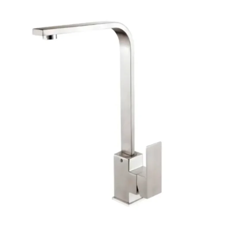 Gourmet Single Command Slim L Stainless Steel Faucet 304 Brinovar Silver