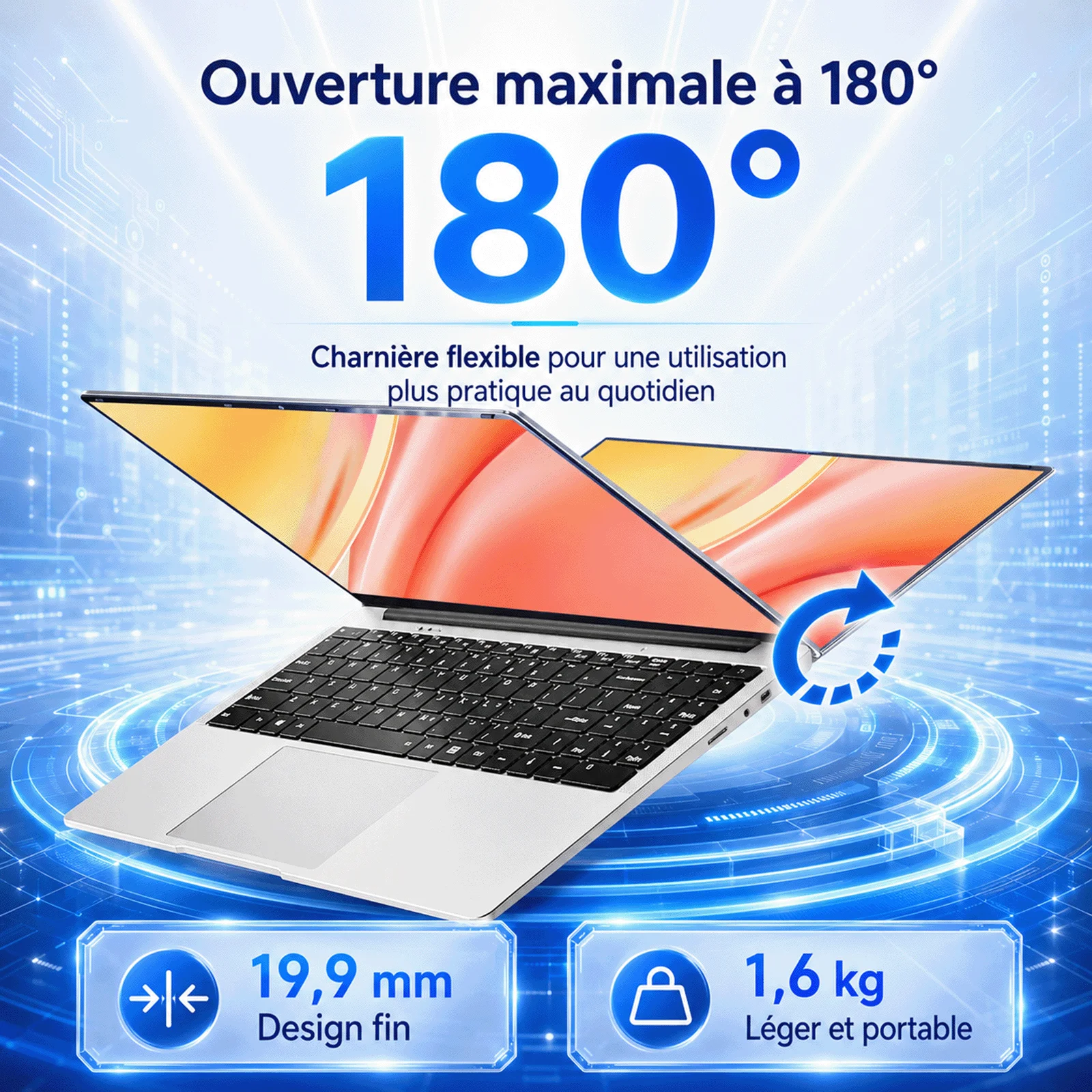 15.6 Inch Full Hd Ips 1920X1080 Laptop Intel Celeron N3450 8Gb Ddr4 Ram 256Gb Ssd Windows11 2.4G/5G Wifi Bluetooth 5.0 5000Mah Battery Numeric Keypad Webcam Mini HDMI France Stock 24H Delivery 2 Years Warranty Student Office Laptop