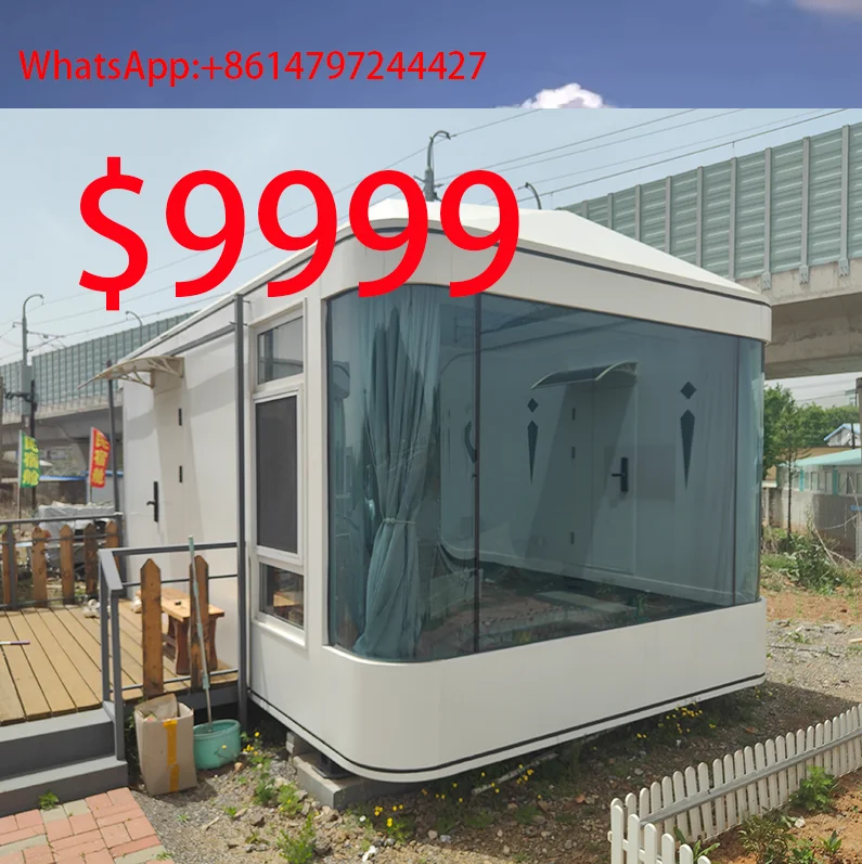 Ultimate Solution for Modern, Portable Living: Prefabricated Mobile Capsule House/Hotel, 30x10.5x10Ft, 315 Sqft. Withstands high