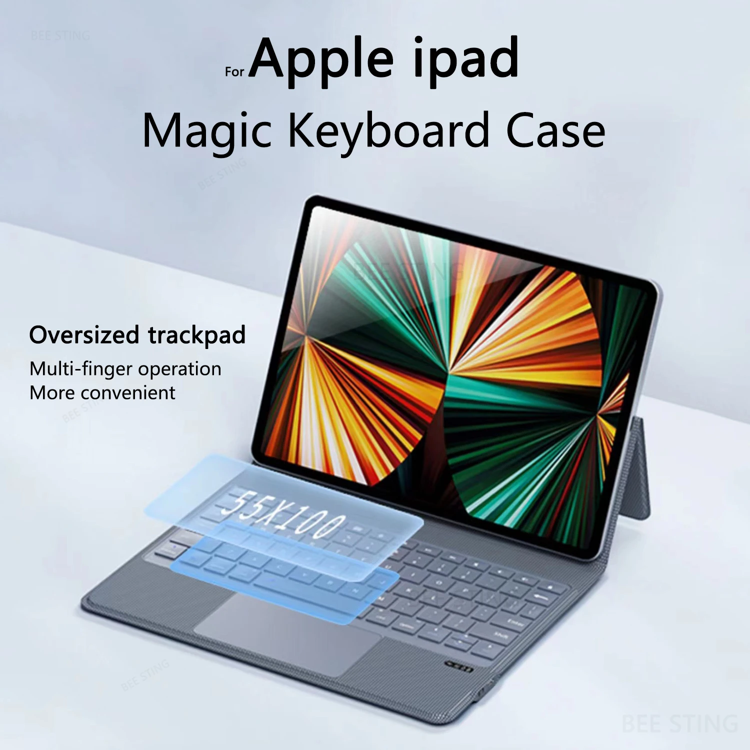 

Magic Keyboard Case For ipad Pro 11 2021 2020 2018 Air 4 5 10.9 2022,Korean Hebrew Portuguese Arabic Russian Magnetic Keyboard