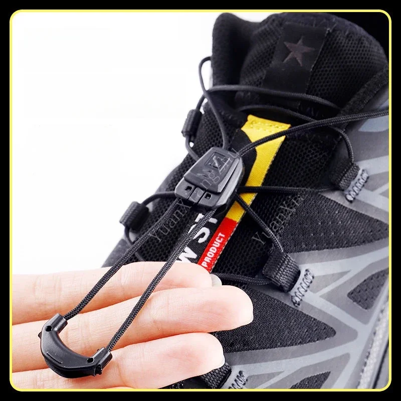 Nouveau Lacets de chaussures sans cravate lacets de Tennis ronds sans attaches adultes enfants qualité baskets de course lacets noir blanc chaussures accessoires