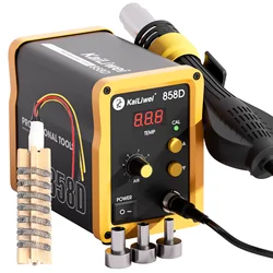 Kailiwei Hot Air Gun 858D 700W BGA Rework Solder Station Soldering Heat Air Gun Station 220V / 110V For SMD SMT Welding Repair