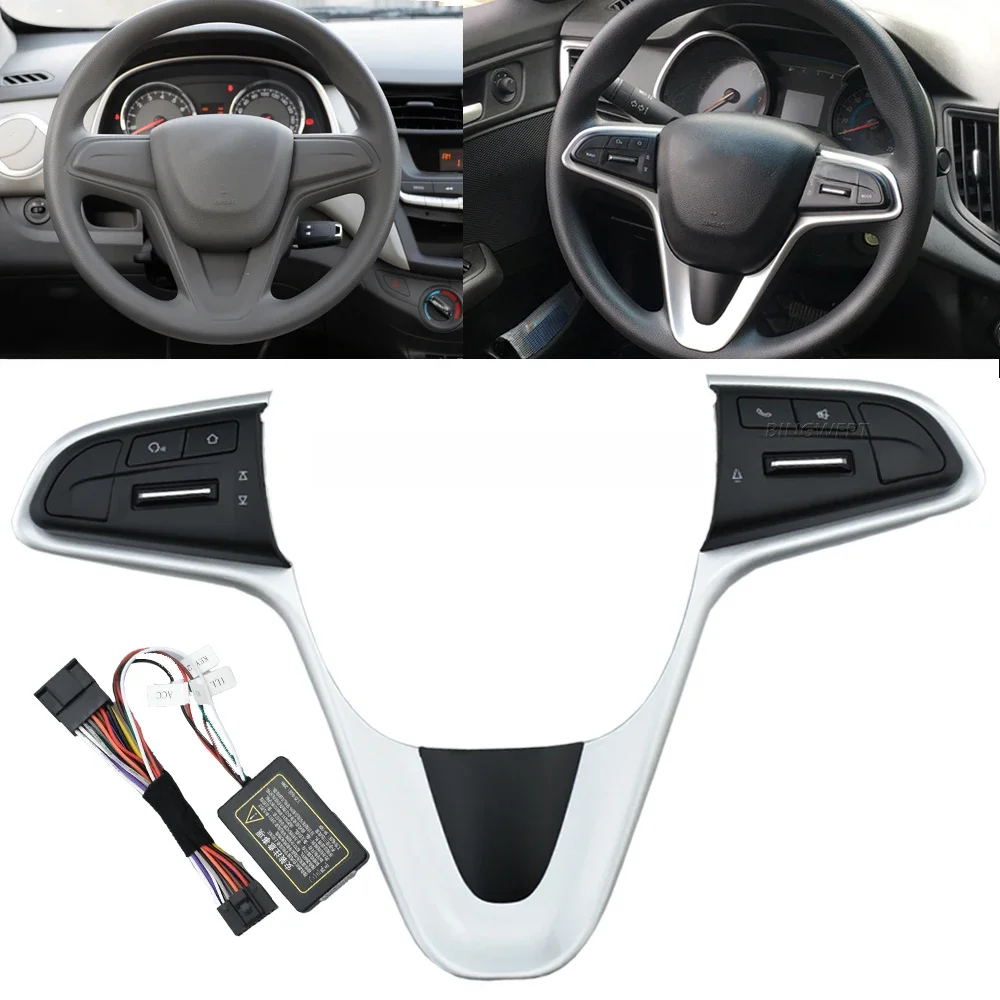 Wielofunkcyjny dla Chevrolet Sail 2015-2018 FOR Corworth Hubs Przełącznik kierownicy Przycisk głośności Przełącznik audio Telefon GPS — zdjęcie 2