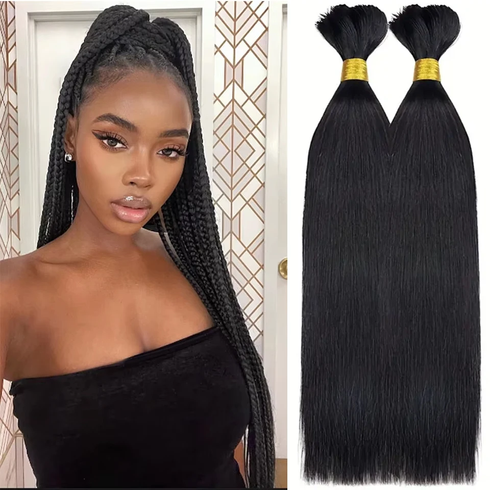 

Straight Super Bulk Human Hair for Braiding No Weft 100g/Pcs/Pck 100% Unprocessed Brazilian Virgin Human Hair Bulk Human Braidin
