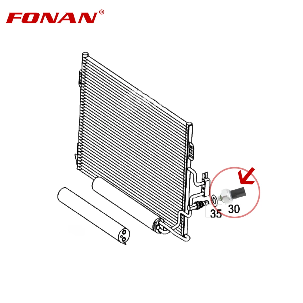 New Air Conditioning Condenser Refrigerant Pressure Sensor For Mecedes A B C E G S R Class CLK Sprinter 2205420118 0045429018