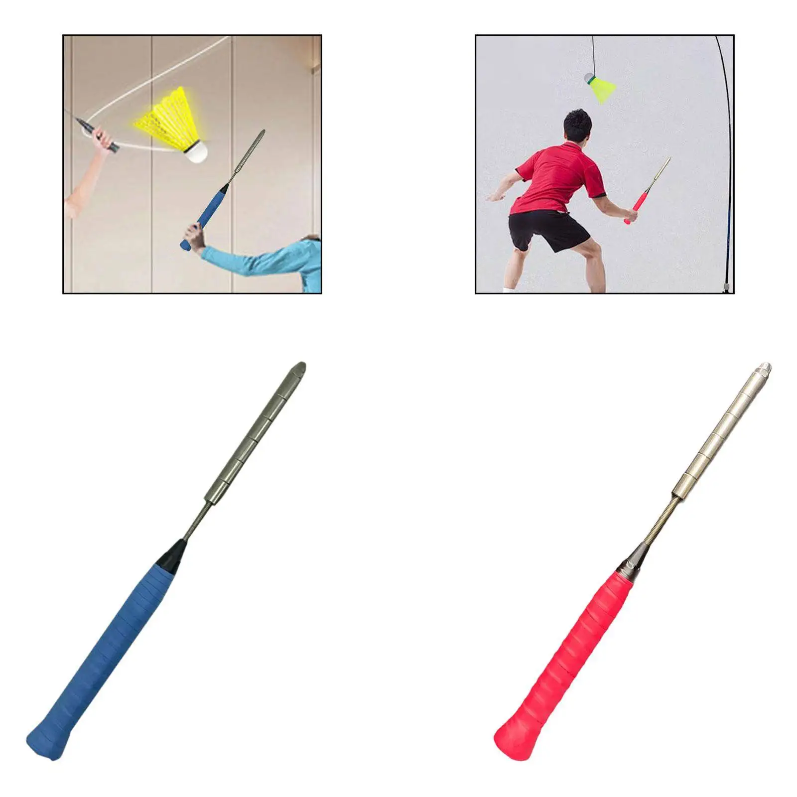 

Badminton Racket Swing Trainer Finger Wrist Strength Exercise Tool Lightweight Training Aid for Sports Fitness