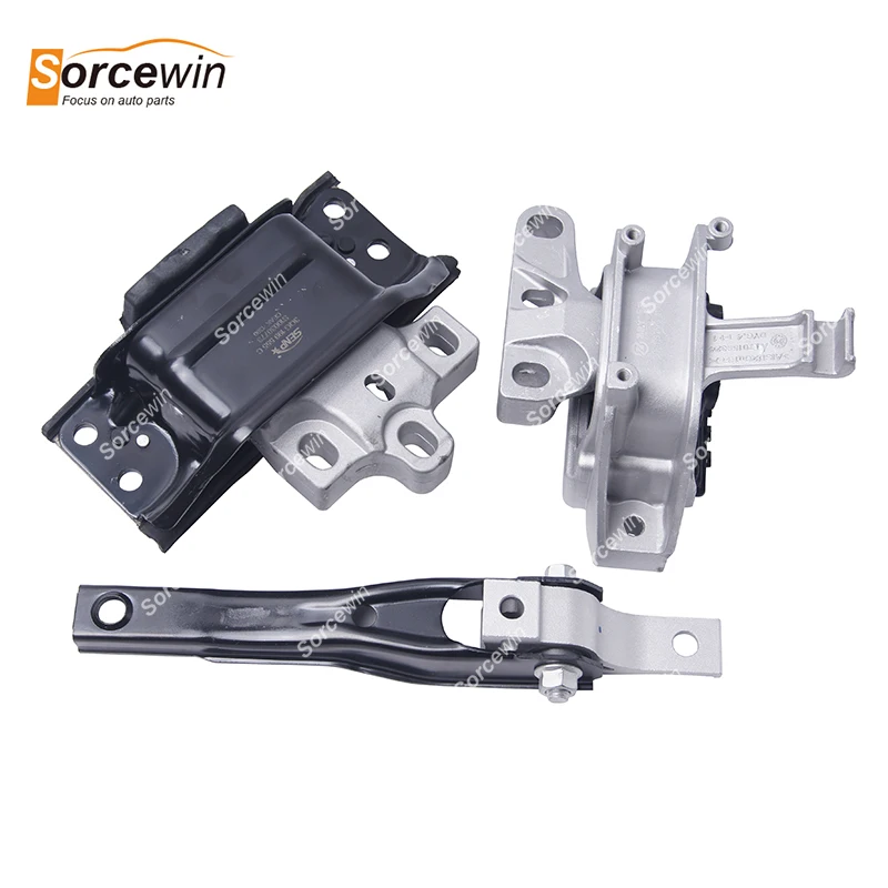 3Pcs For VW Volkswagen ATLC TER Atlas 2018-2024 Auto Parts Engine Transmission Motor Mount 3QD199855 3QF199262G 3QF199555C