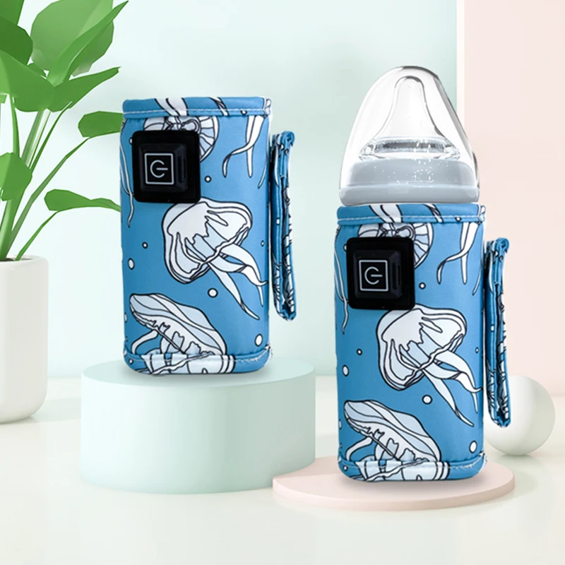 USB Baby Bottle Warmer Bag, Breast Milk Bottle Thermostat, Suitable for Universal Baby Bottles