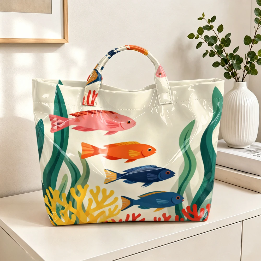 กระเป๋าถือผู้หญิง 1 ใบ ลายปลาท - Women'S Work Bags Tote บทวิจารณ์และราคา