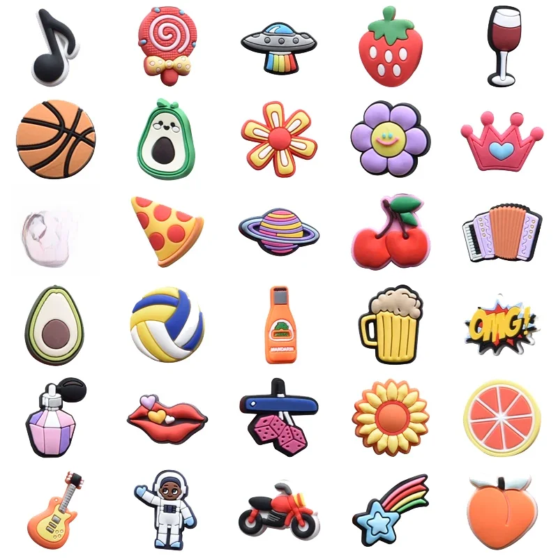 Breloques de chaussures en forme de fruits pour Crocs, accessoires, Badge unisexe, sandales, boucle, épingles pour enfants, décoration, bracelets en jean, accessoires de chaussures