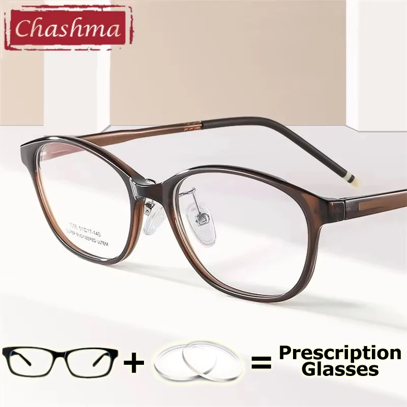 

Chashma Prescription Glasses Women Optical Myopia Ultra Light Computer Working Progressive Eyewear Student Eyeglasses Frames