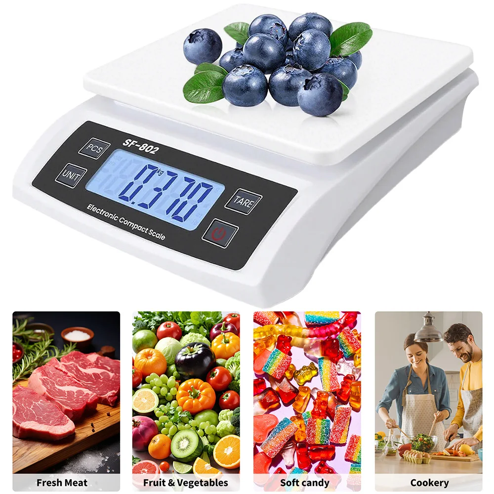 30KG /1G LCD Digital Kitchen Scale High-Precision Home Food Medicine Hardware Scales Measurement kg g lb oz