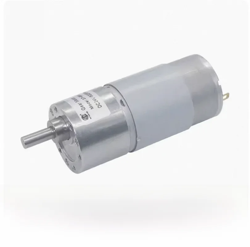 JGB37-555 Hoog koppel Lage snelheid 12V elektrische DC-reductiemotor Micro 24V 555 DC-versnellingsbakreductiemotor Motorreductor voor robotarm - afbeelding 2