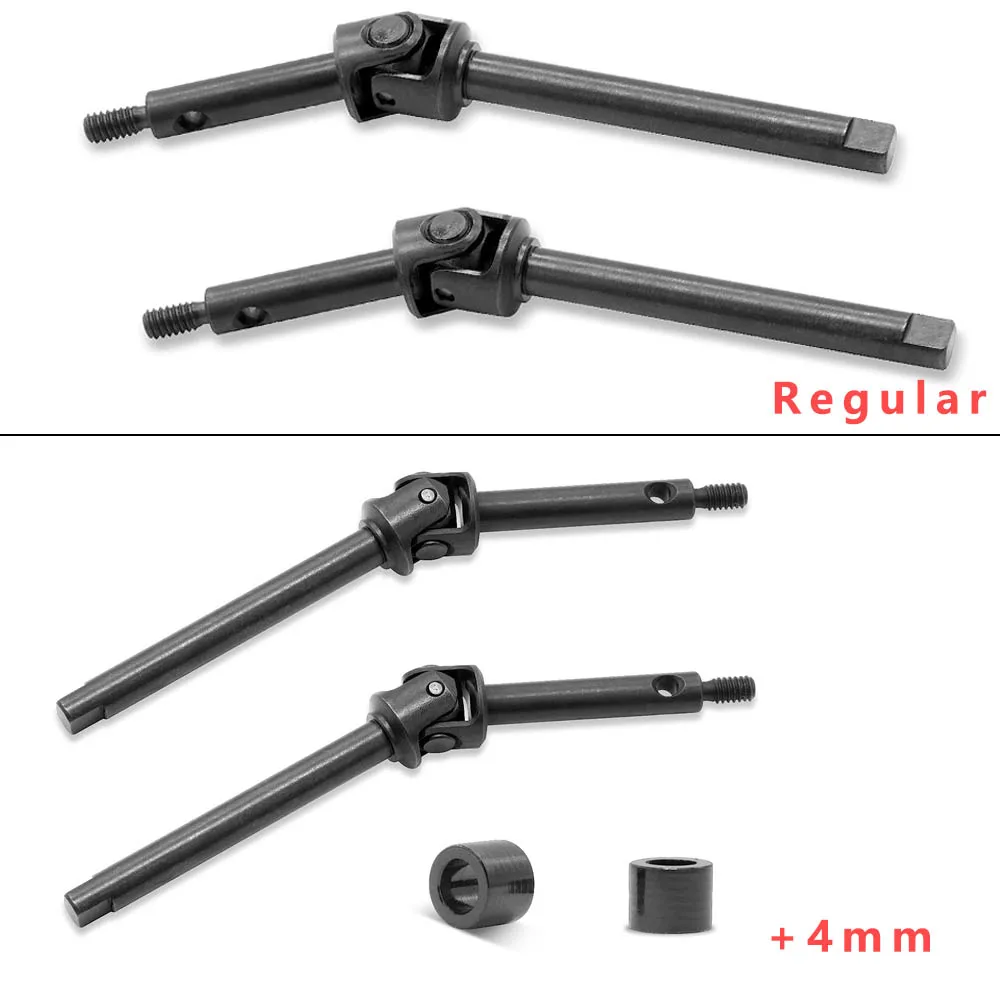 OGRC 1/24 Steel Front Axle Drive Shaft CVD Set for 1/24 Axial SCX24 C10/JLU/Bronco/Gladiator/Deadbolt Upgrades Parts-2pcs