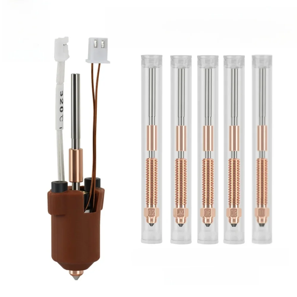 Dla Creality K1C K1 Max Hotend Ceramiczny zestaw bloków grzewczych Części do drukarek 3D Zestaw dysz Quick-Swap Odporność na przerwanie ciepła Hotend — zdjęcie produktu 7