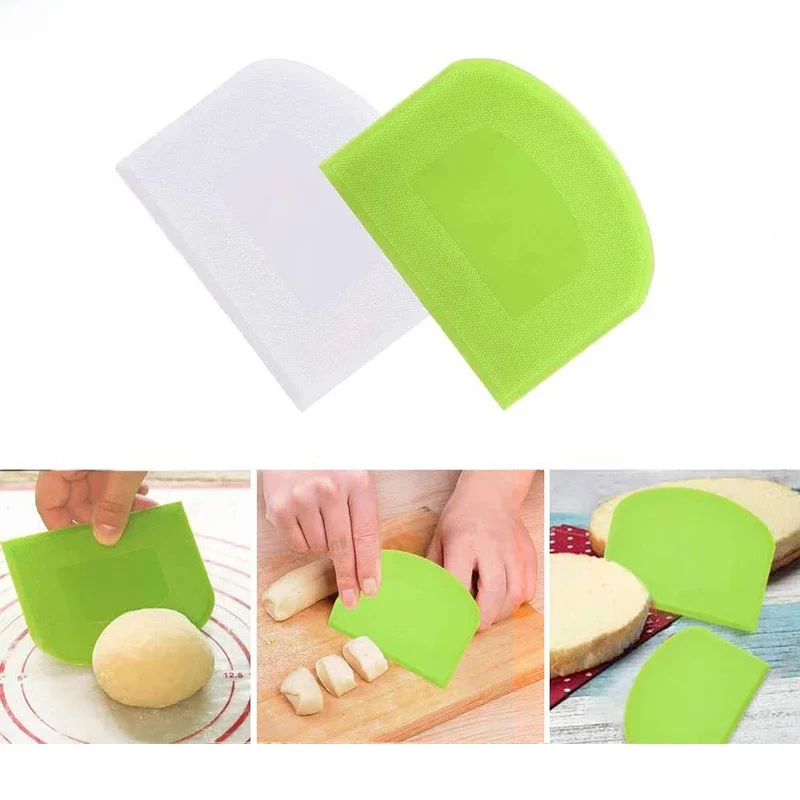 Spatule à crème pour gâteau de cuisine, couteau à pâte, coupe-beurre, grattoir à pâte, décoration, bord lisse, outils de pâtisserie 1 pièce spatule bol spatule pain crème gâteau Pizza cutter table