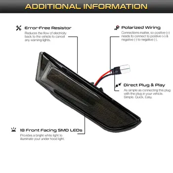 Per Nissan Skyline 350GT Infiniti G35 2D Coupe sostituire la luce di posizione laterale del parafango a LED ambra 2002-2007, luce di direzione 12 best sales skyline 350gt - №11