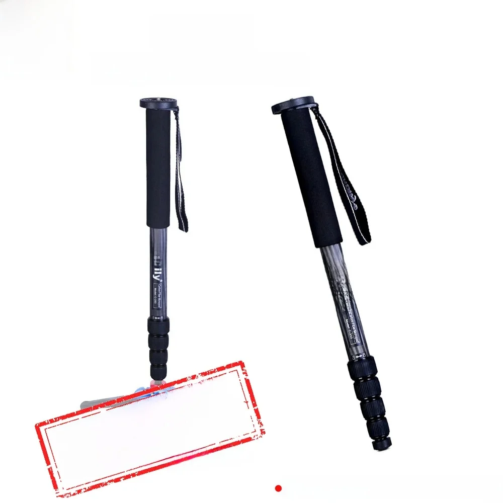 Manbily C-333 profesjonalny przenośny statyw monopod z włókna węglowego może stać z mini podstawą statywu lustrzanka cyfrowa — zdjęcie 2