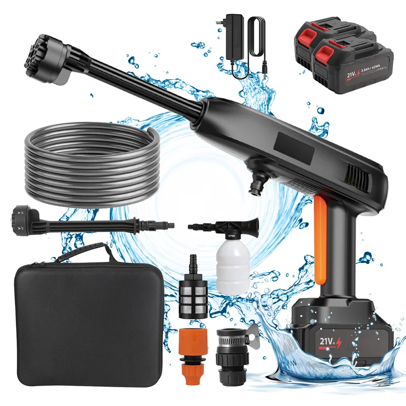 OWJHE Cordless Pulitore Ad Alta Pressione Rondella Brushless 6in1 Giardino Acqua A Spruzzo Pistola Acqua di Lavaggio Macchina Per La Pulizia Per Makita Batteria