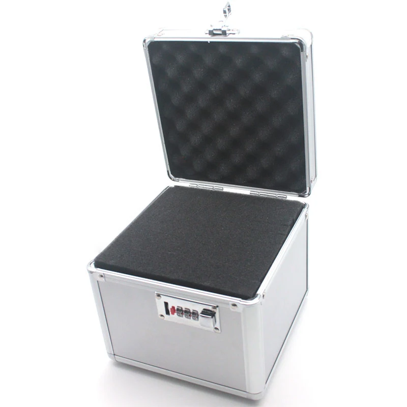 Portable Tool Box Mini Aluminum Alloy Password Toolbox Storage Case Precision Instrument Box Suitcase With Sponge