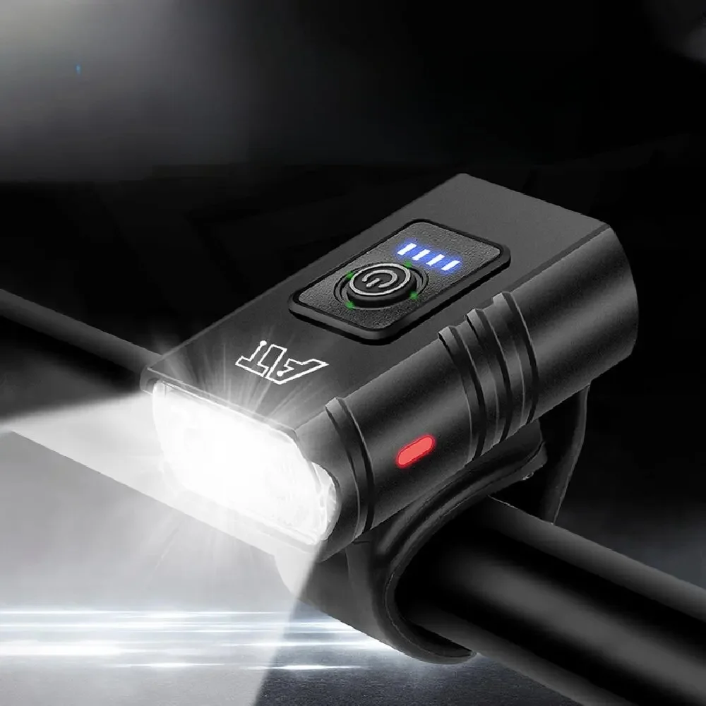 AliExpress cycle zone LED Bicycle Front Light TYPE-C Rechargeable Bike Head Flashlight 6 Modes MTB Road Bike Cycling Lamp Accessories Easy to Install