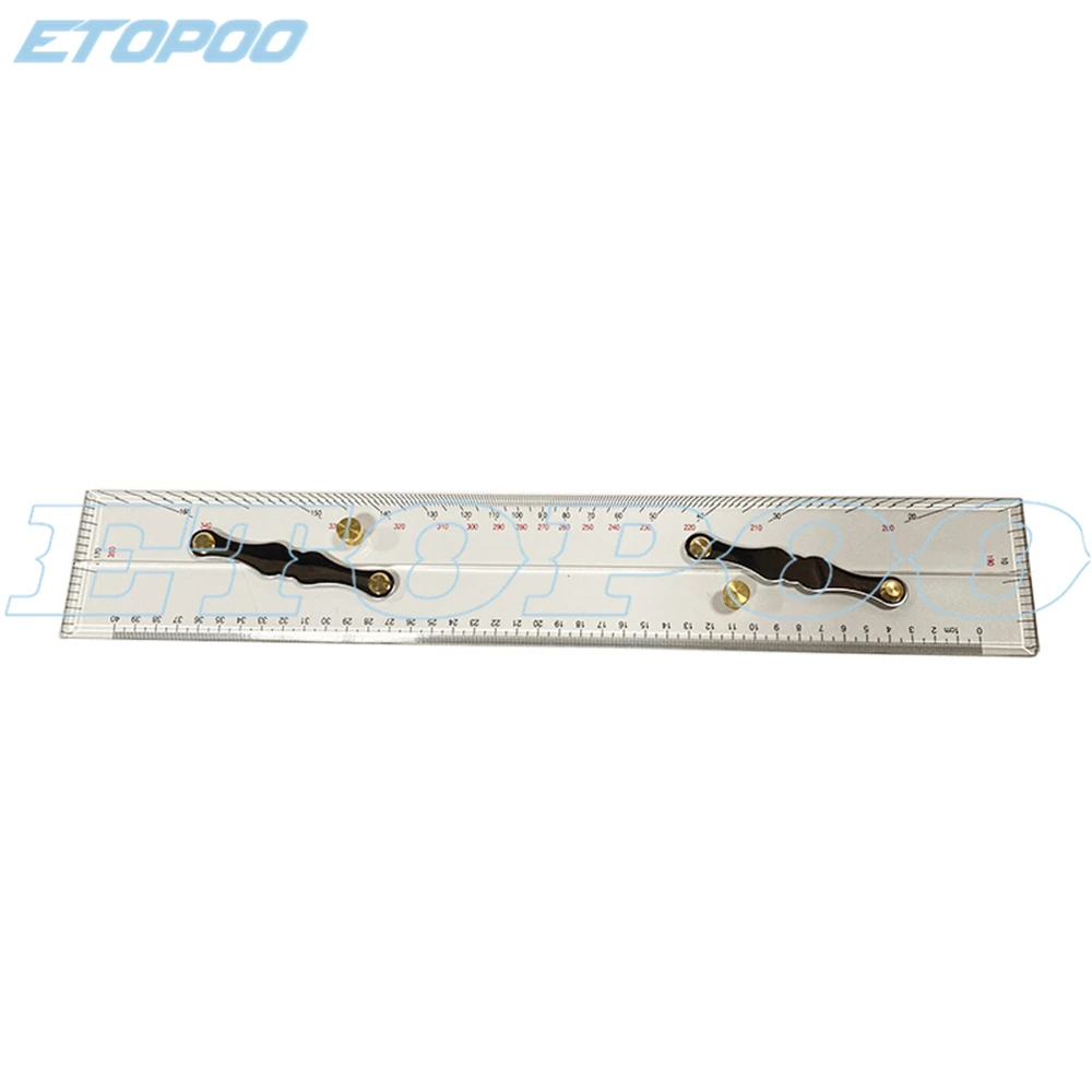 450/600mm Marine Parallel Ruler with Clear Scales, Mapping Points to Pull Parallel Ruler Nautical Charts Parallel Ruler f