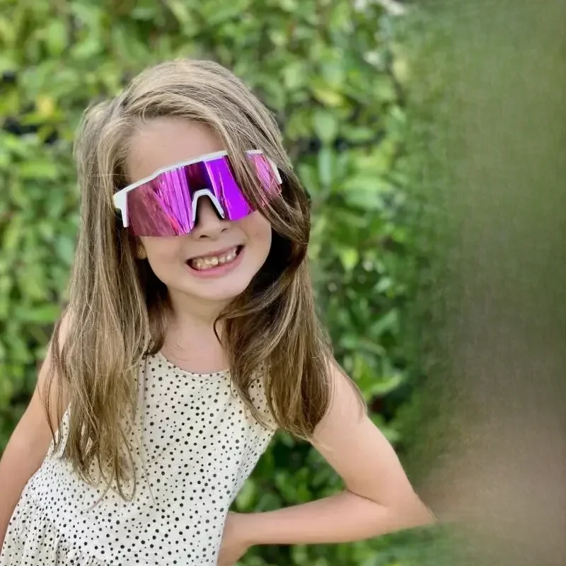 AliExpress kapvoe Kapvoe Kids Cycling Sunglasses Aged 8-15 Baseball Running Children Glasses UV400 Sports Riding Bicycle Glasses