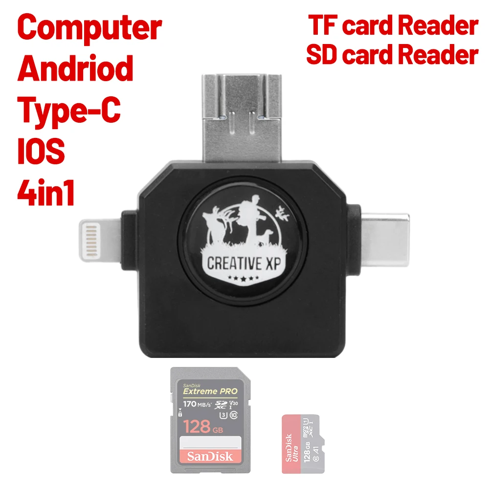 4 In1 Card Reader T… - image